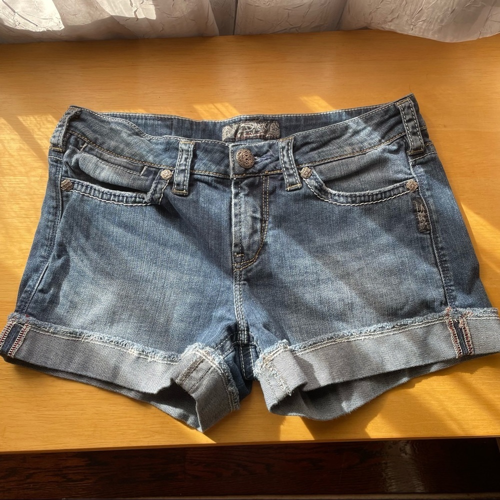 Silver Jean Shorts Toni